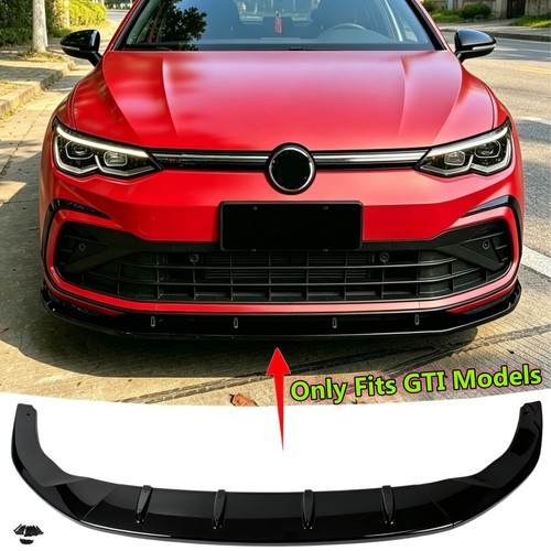 Gloss black front bumper chin - gloss,