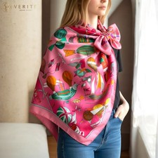 RARE VINTAGE foulard en soie