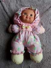 POU/ Poupée POUPEE chiffon Doudou Vintage Tete En Plastique Mattel 33 Cm