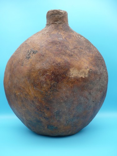 Ancienne gourde cuir - ancienne, /