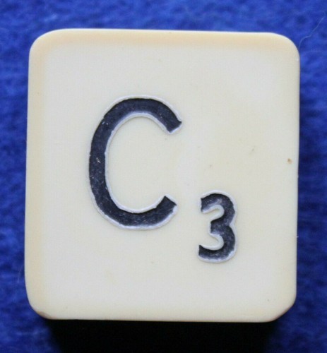 Lettre pour jeu - c, scrabble