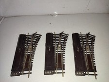 MECCANO/HORNBY HO LOT 3 AIGUILLAGE DROITE A COMMANDE ELECTRIQUE A BEL ETAT