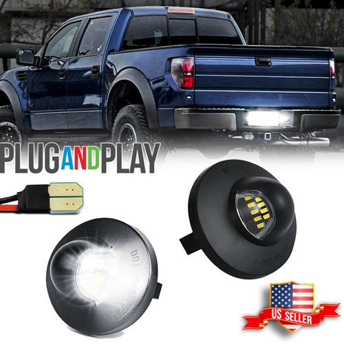 Pair led license - license, plate