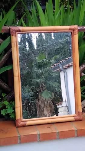 Miroir bambou rotin - en, 66