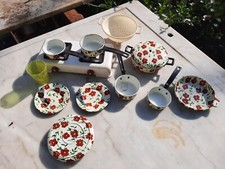 LOT DINETTE ANCIENNE METAL ET