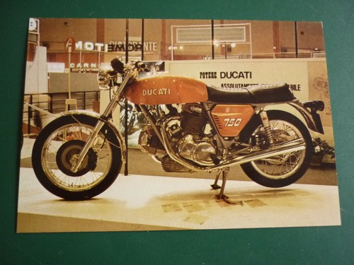 Carte postale ducati 750gt - postale,