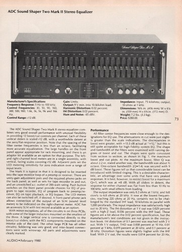 Adc sound shaper two - -, markii