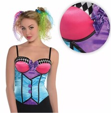 Adult Ladies Sexy Mad Hatter Corset M/L