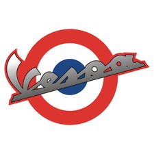 Sticker plastifié VESPA FRANCE WAR BIRD - 12cm x 8cm