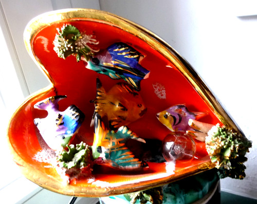Lampe vintage forme coquillage - lampe,