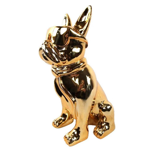 Statue chien bouledogue