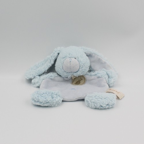 Doudou plat lapin bleu baby - doudou,