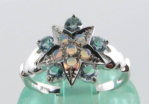Bague art déco blanc - art,