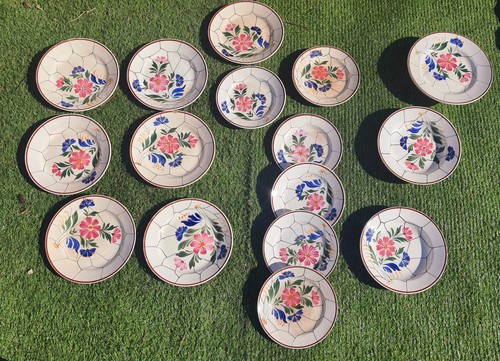 Lot x16 assiettes compotier - assiettes,