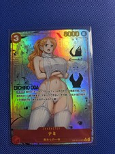 CARTE SEXY GIRL MANGA MINT HOLO PRISM Girl Waifu One Piece Nami Neuve 
