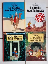 Tintin - Hergé - Lot 4 albums