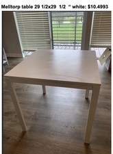 IKEA Melltorp White Square