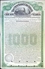 Compagnie des chemins de fer Chicago et st-Louis 4% or (1380)