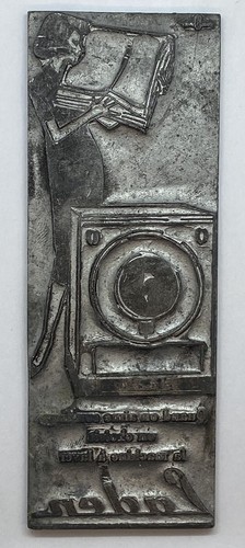 Metal plate stamp - , printing