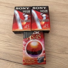 Lot 3 SONY EC-45vg VHS-C - K7