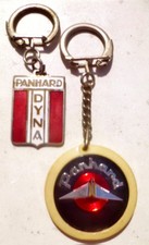 2 PORTE-CLÉ 1960 PANHARD DYNA PL17 24CT AUTO BOURBON