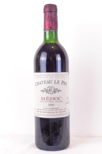 médoc château le pey fût de chêne rouge 1989 - bordeaux