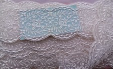 DENTELLES RUBAN ORGANZA BRODE