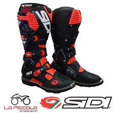 Bottes SIDI Crossfire 3 Rouge Fluo Noir Cross Enduro Piste Hors Route TG.43