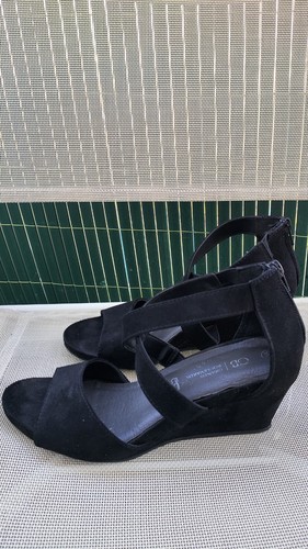 Sandales compensées noires