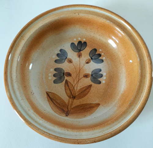 Plat grès marais - grès, fleurs