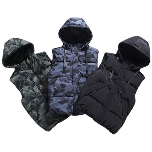 Gilet matelassé camouflage - matelassé,