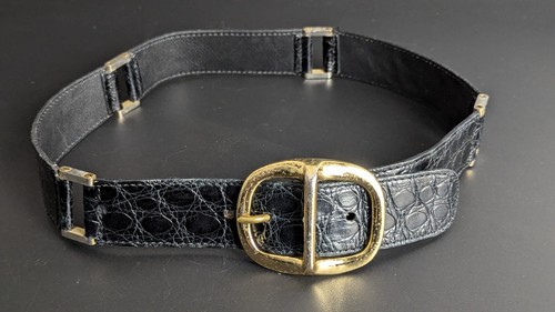 Ceinture cuir crocodile - ceinture, de