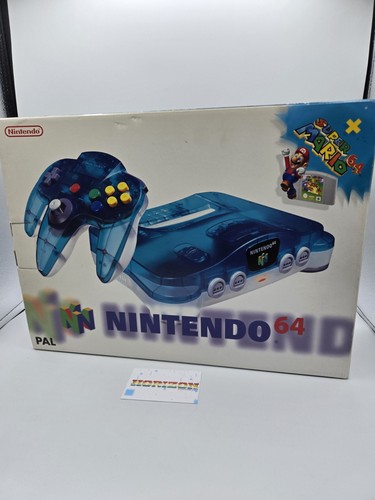 Nintendo clear blue super - nintendo,