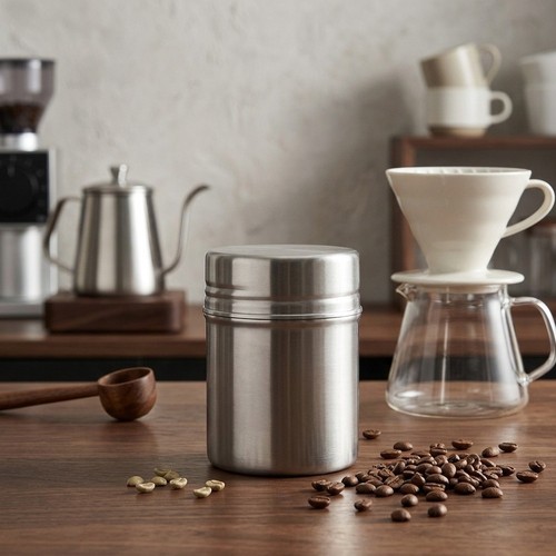 Bidon rangement café acier - bidon,