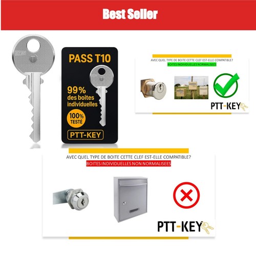 Clé pass ptt t10 pour - ptt, boîte