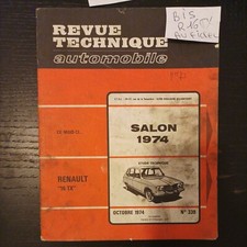 Renault 16 TX R 16 Revue Technique citroen 2 CV 4 6 250 400 AK evolution 71 74