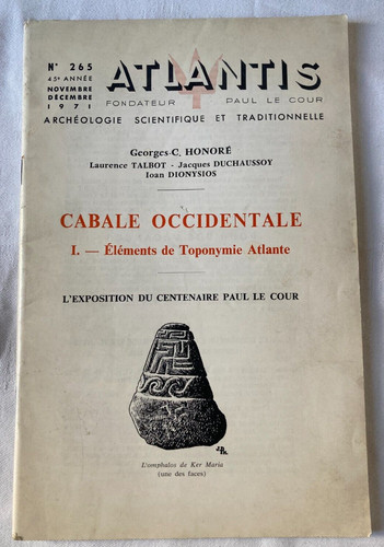 Revue atlantis 265 - revue, cabale