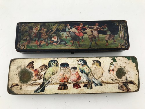 Ancien plumier carton - plumier,