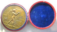 Médaille en Bronze Université de Montpellier 23 Mai 1890 Ange Nu , par Dubois