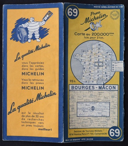 Carte michelin bourges - carte,