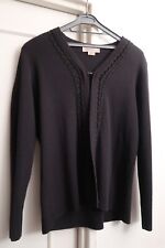 ELENA MIRO Veste maille  Noir Taille S  Laine Vierge mélangée