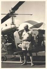 ANCIENNE PHOTOGRAPHIE AERONAUTIQUE HELICOPTERE BELL 47?