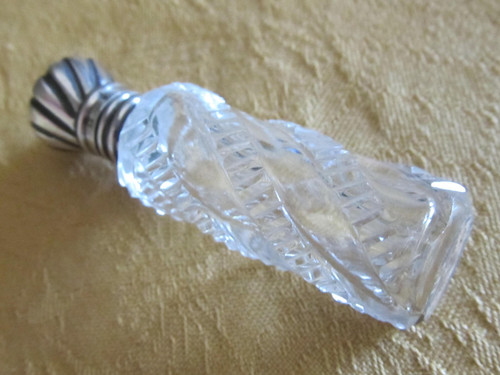 Ancien flacon sel cristal - flacon, à