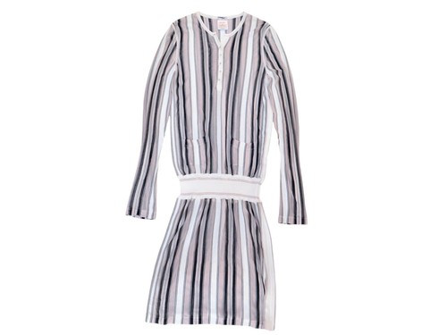 Robe chanel rayures - chanel,