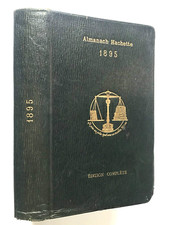 Almanach Hachette 1895. 33 cartes et 1752 figures