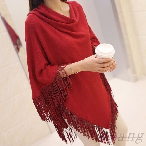 Femme poncho tricoté - poncho,