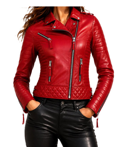 Blouson moto cuir - moto, en