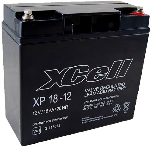 Xcell batterie xp18 - xp18-12, 12v