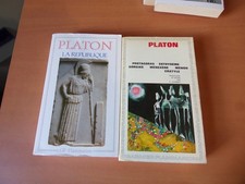2 livres de platon la république et protagoras BE