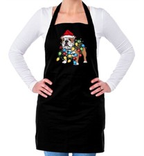 Bouledogue Français Chien Noël - Adulte Unisexe Tablier - Bulldog Amour Mignon